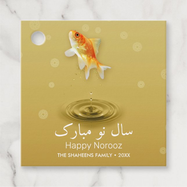 Persischer Happy New Year Norooz Fish Geschenkanhänger (Vorderseite)