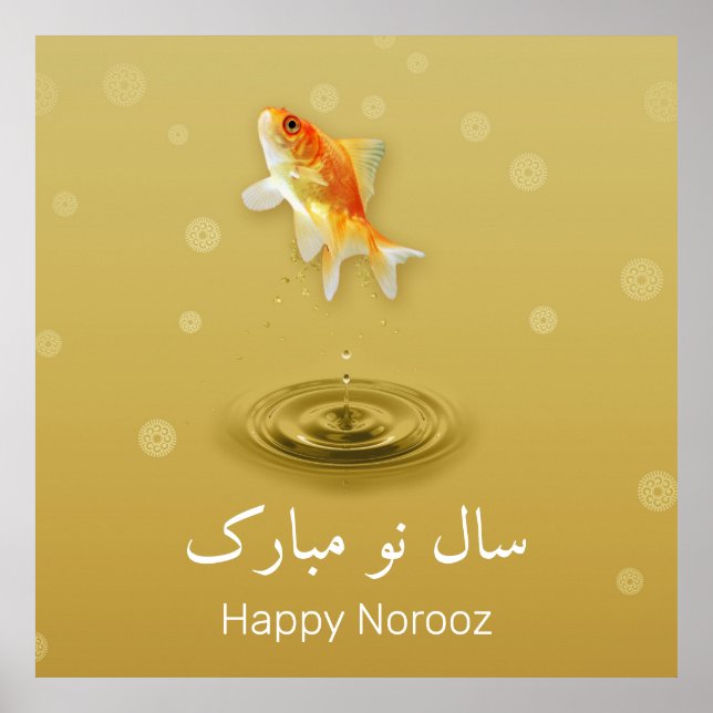 Persischer Happy New Year Norooz Fish Poster (Vorne)