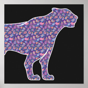 Persischer Iraner im Nahen Osten Paisley Panther L Poster