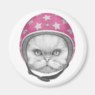 Persischer Kat-Motorradfahrer Magnet