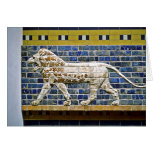 Persischer Löwe - glasig-glänzender Ziegelstein,