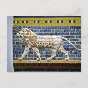Persischer Löwe - Glazed Brick, Istanbul Postkarte
