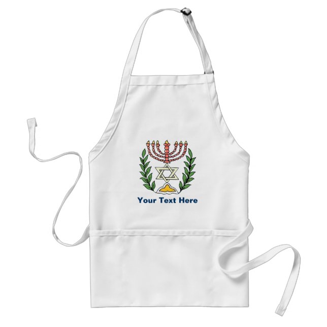 Persischer Magen David Menora Schürze (Vorne)