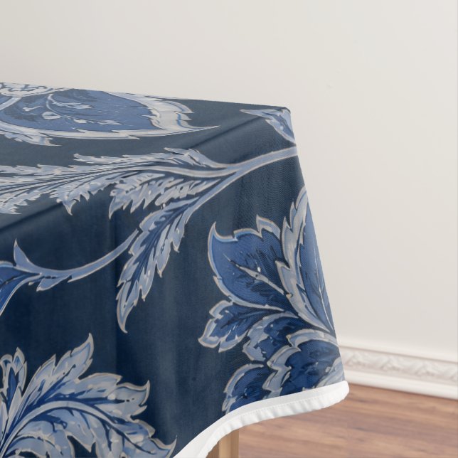 Persischer Mitternachtsgarten | Luxus Navy Blau  Tischdecke (Beispiel)