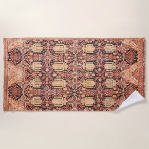 Persischer Rug Print aus dem 17. Jahrhundert Strandtuch