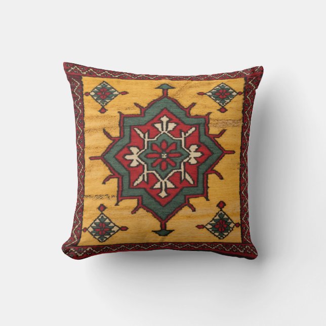 Persischer Sonnenschein" Kilim Kissen: Kissen (Vorderseite)