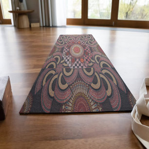 Persischer Sonnenstuhl gerahmter ethnischer Halbkr Yogamatte