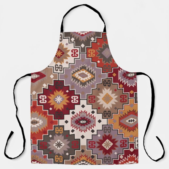 Persischer Teppich Originaldesign, tribal Textur.  Schürze (Vorderseite)