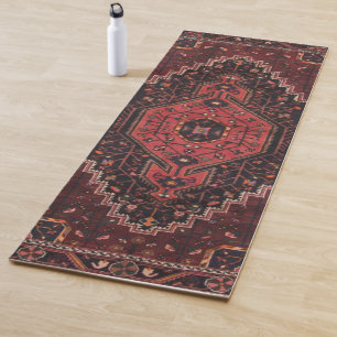 Persischer Teppich östlicher Akzent Vintage Türkis Yogamatte