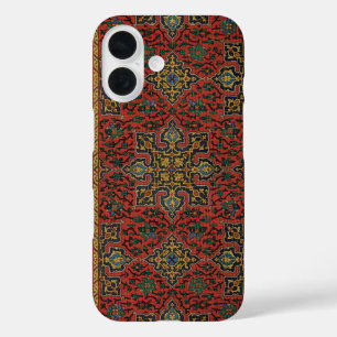Persischer Teppich Rot Blau Klassisch iPhone 16 Hülle