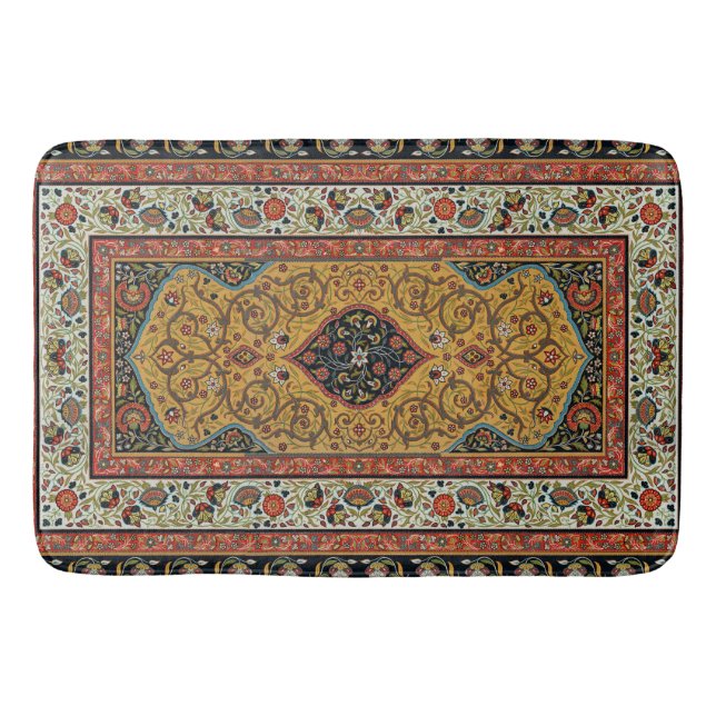 Persischer Teppichboden Elegantes Design Badematte (Vorderseite)