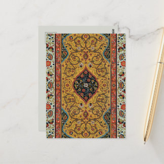 Persischer Teppichboden Elegantes Design Postkarte