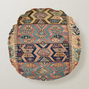 Persischer Türkischer Kilim Teppich Rug Antiker Ki Rundes Kissen