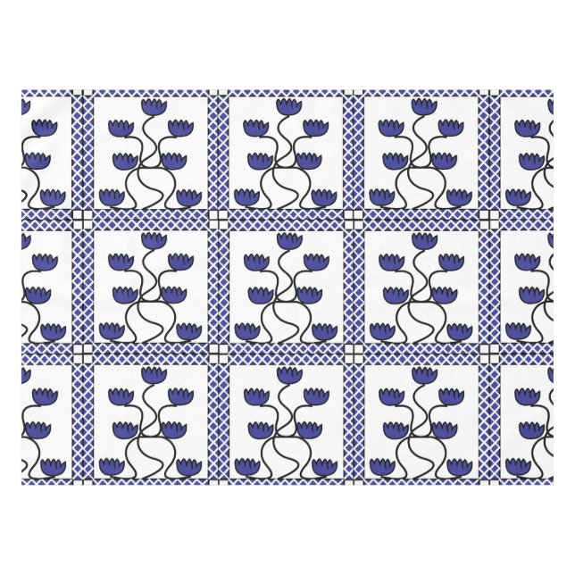 Persisches asiatisches Muster für geometrische For Tischdecke (Vorderseite (Horizontal))