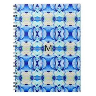 Persisches blaues Muster mit geometrischen Formen Notizblock