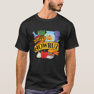 Persisches Neujahrsdesigns Frohes Nowruz Haft Seen T-Shirt