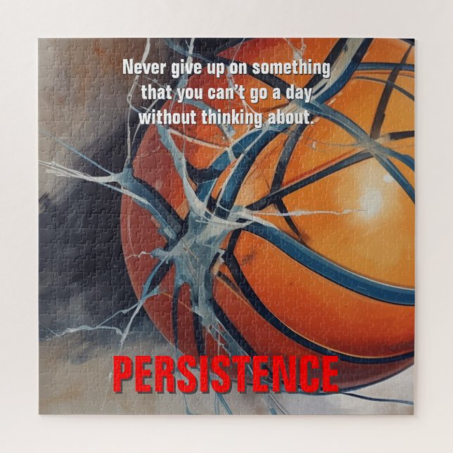 Persistenz Basketball Inspiration Motivierend (Vertikal)