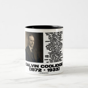 Persistenz-Entschlossenheit Omnipotente Coolidge Zweifarbige Tasse