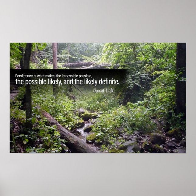 Persistenz Motivierend Poster (Vorne)