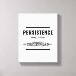 Persistenzdefinition | Motivierend Wall Art Leinwanddruck