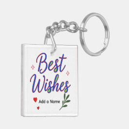 Person Best Wishes Acryl-Schlüsselanhänger – Mit N Schlüsselanhänger