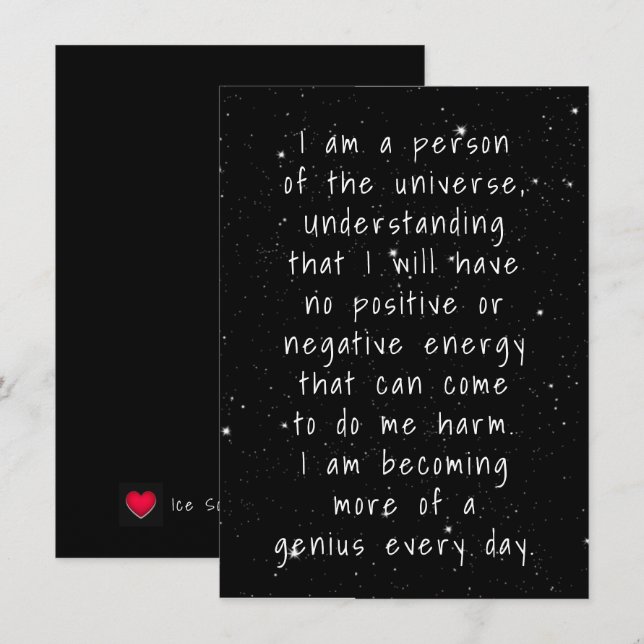 Person der Universenstars (Vorne/Hinten)