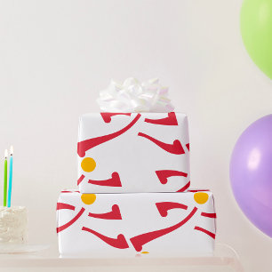 Person, die das Symbol ausführt Geschenkpapier