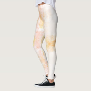 Person, die Leggings mit einem weichen, pastellfar