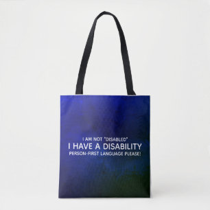 Person Erste Behinderung Tasche