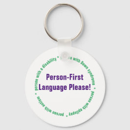 Person First Language Schlüsselanhänger