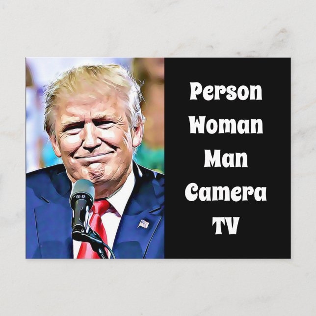 Person, Frau, Mann, Kamera, Fernsehen, lustiger An Postkarte (Vorderseite)