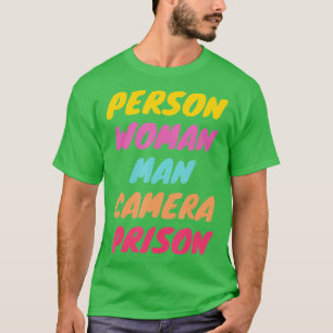Person, Frau, Mann, Kamera, GEFÄNGNIS  - 13  T-Shirt