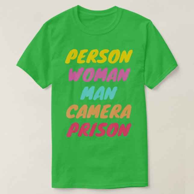 Person, Frau, Mann, Kamera, PRISON - 13 T-Shirt (Design vorne)