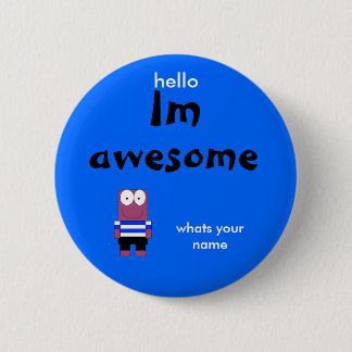 Person, Im, fantastisch, hallo, was Ihr Name ist Button