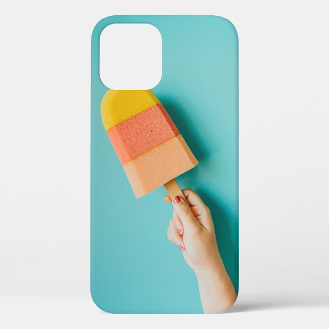 Person mit gelbem und rosa Popsiv Case-Mate iPhone Hülle (Rückseite)
