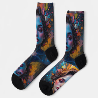 Person Surreal Portrait Frau Frauen Shortcut Socken