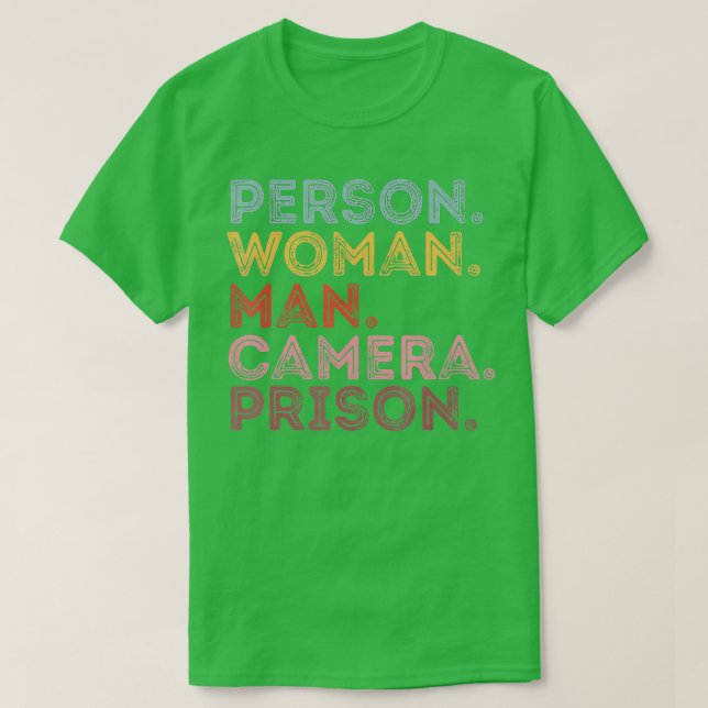 Person Woman Man Camera Prison  - 12  T-Shirt (Design vorne)