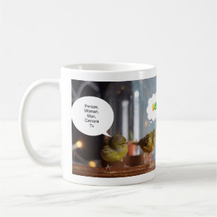 Person Woman Man Camera Tv mug Trump drôle