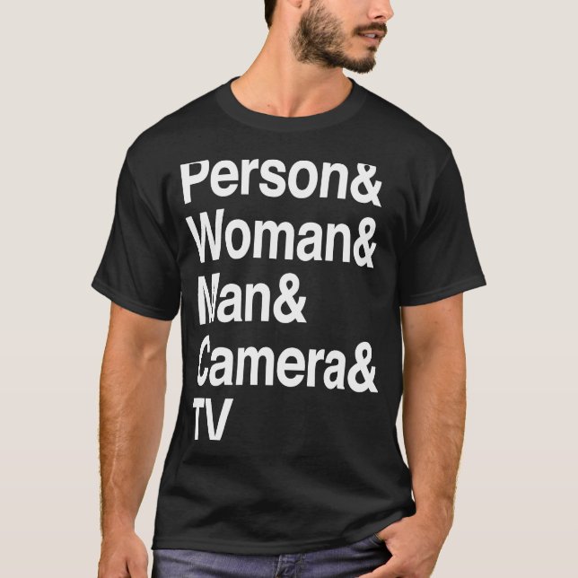 Person Woman Man Camera TV T-Shirt (Vorderseite)