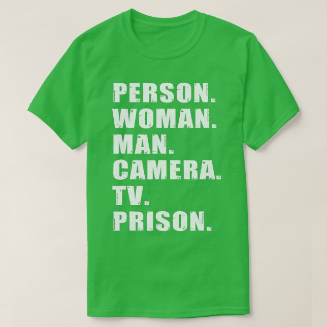 Person Women Man Camera TV Prison - 2 T-Shirt (Design vorne)