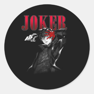 Persona 5 Joker neutral Runder Aufkleber