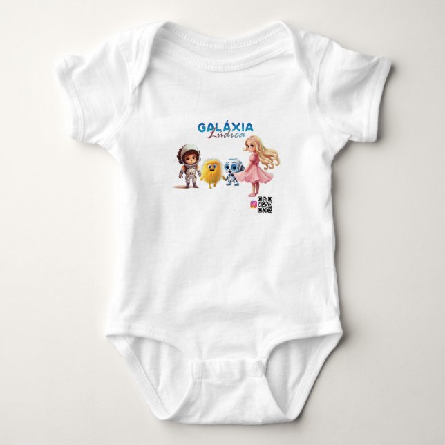 personagens da Galáxia Lúdica Baby Strampler (Vorderseite)