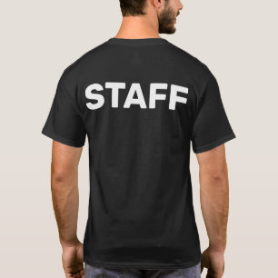 Personal Back Print Event Crew Uniform T-Shirt