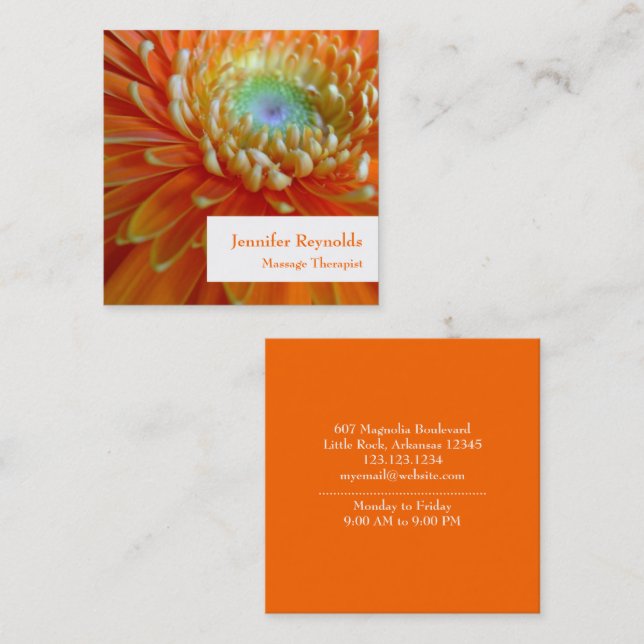 Personal Business Card Quadratische Visitenkarte (Vorne/Hinten)