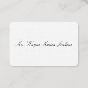 Personal Business Card Visitenkarte