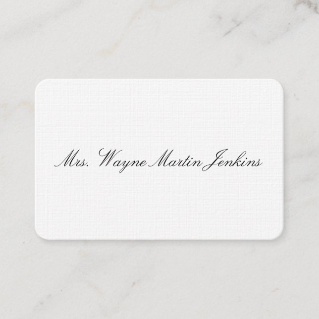 Personal Business Card Visitenkarte (Vorderseite)