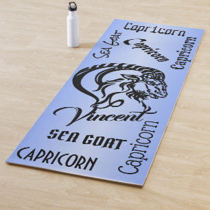 Personal Capricorn Blue Zodiac Yogamatte
