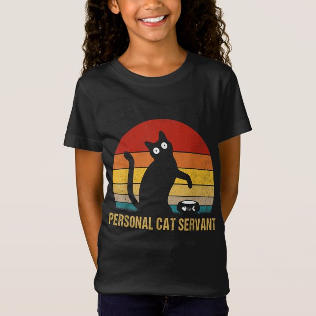 Personal Cat Servant Vintag T-Shirt (Vorderseite)