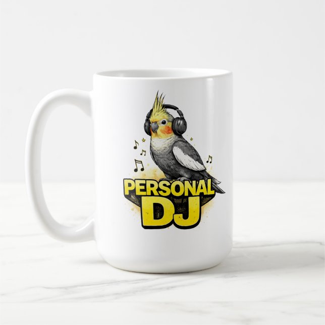 Personal DJ Cockatiel Kaffeetasse (Links)