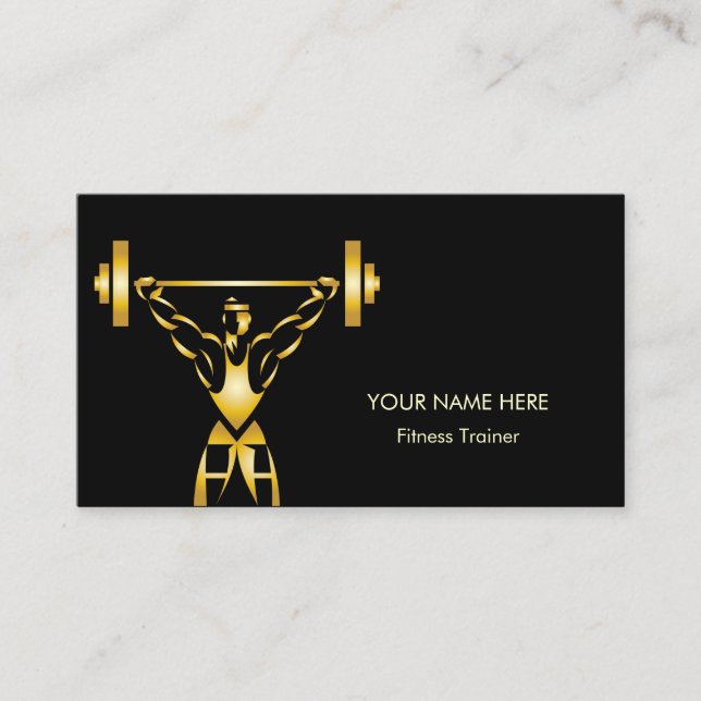 Personal Fitness Coach Visitenkarte (Vorderseite)